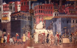Ambrogio Lorenzetti_Allegoria ed effetti del buono e del cattivo governo_1338_1339