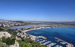 Veduta sul Poetto dalla Sella del Diavolo