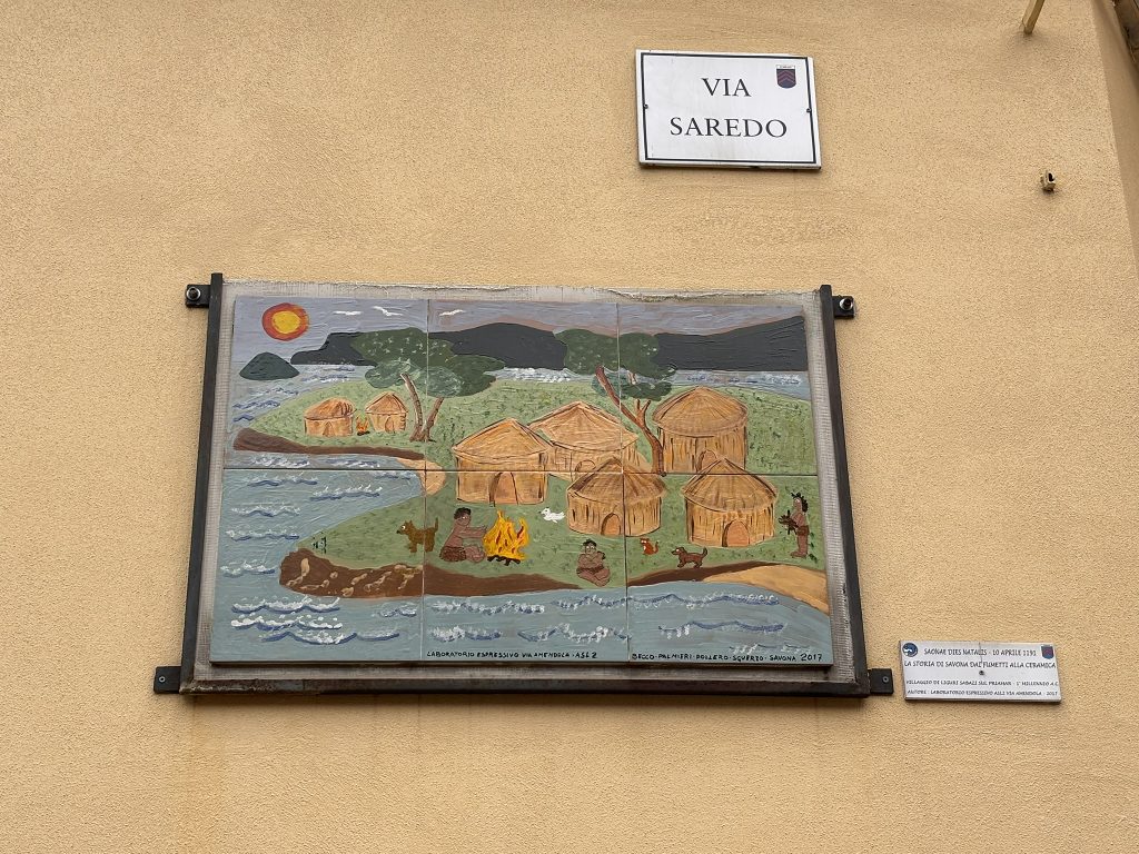 SAVONA ITINERARIO 1 Via saredo mattonella